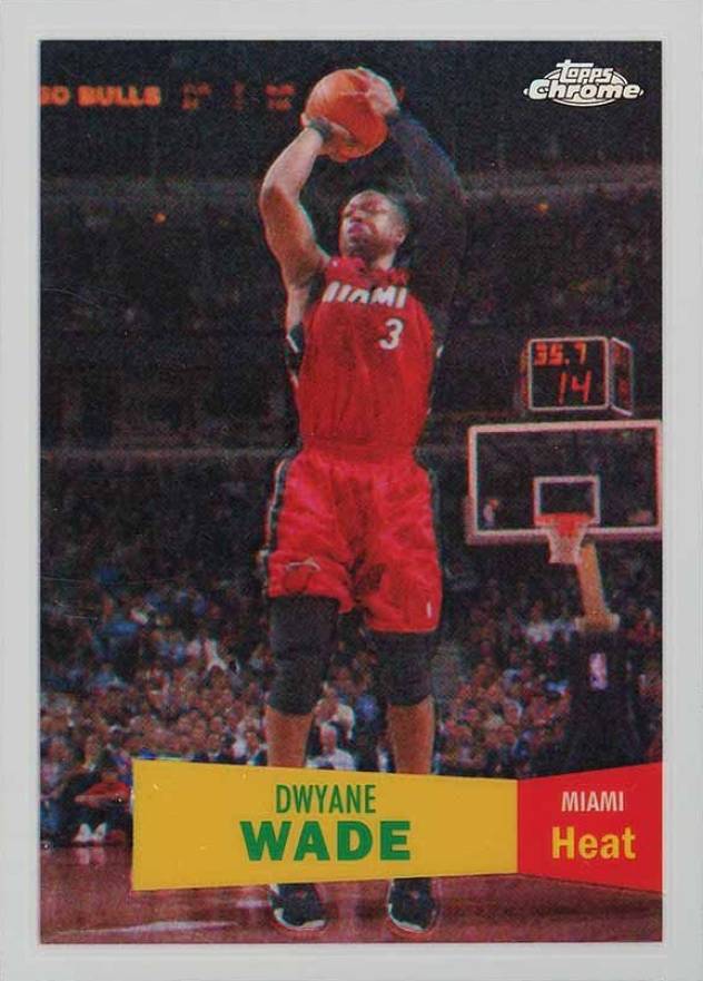 2007 Topps Chrome Dwyane Wade #3 Basketball Card