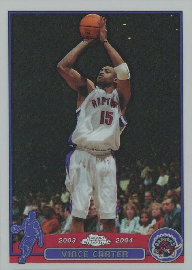 2003 Topps Chrome Vince Carter #15 Basketball Card