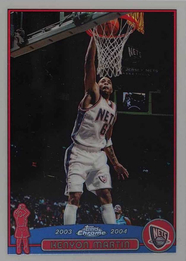 2003 Topps Chrome Kenyon Martin #18 Basketball Card