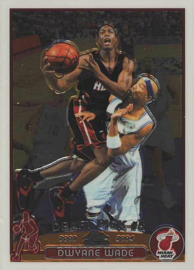 2003 Topps Chrome Dwyane Wade #115 Basketball Card