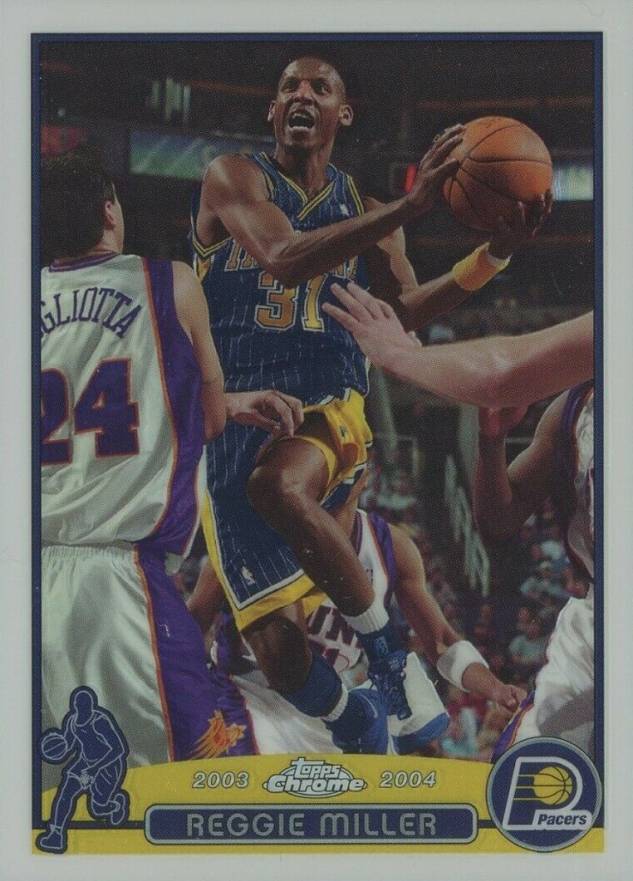 2003 Topps Chrome Reggie Miller #31 Basketball Card