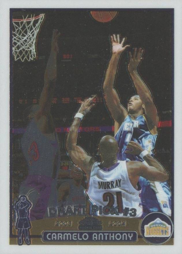 2003 Topps Chrome Carmelo Anthony #113 Basketball Card