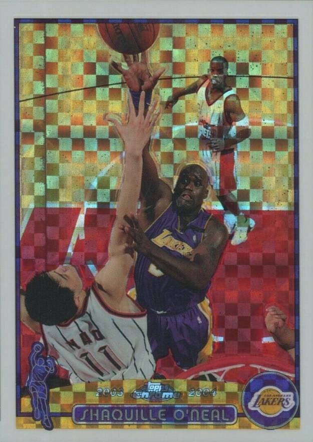 2003 Topps Chrome Shaquille O'Neal #34 Basketball Card