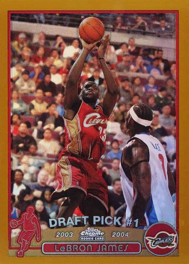 2003 Topps Chrome LeBron James #111 Basketball Card