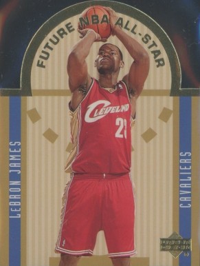 2003 Upper Deck Future All-Star Die-Cut LeBron James #E15 Basketball Card