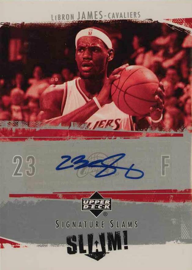 2005 Upper Deck Slam Signature Slam LeBron James #SS-LJ Basketball Card