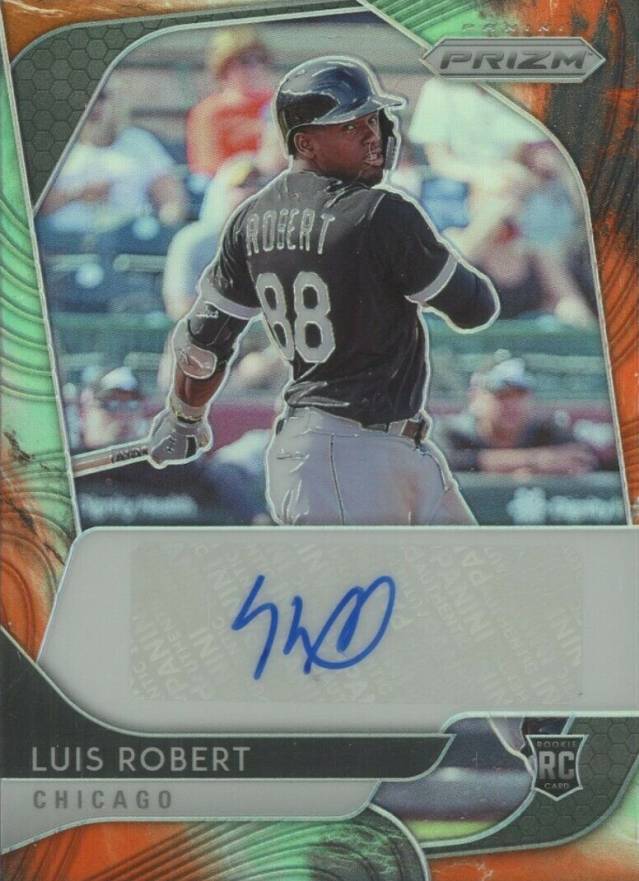 2020 Panini Prizm Rookie Autographs Luis Robert #RALR Baseball Card