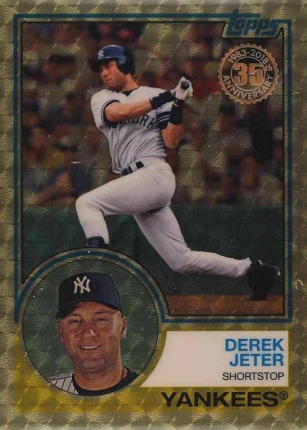 2018 Topps Silver Pack 1983 Chrome Promo Derek Jeter #1 Baseball Card