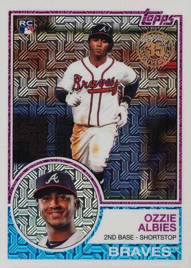 2018 Topps Silver Pack 1983 Chrome Promo Ozzie Albies #26 Baseball Card