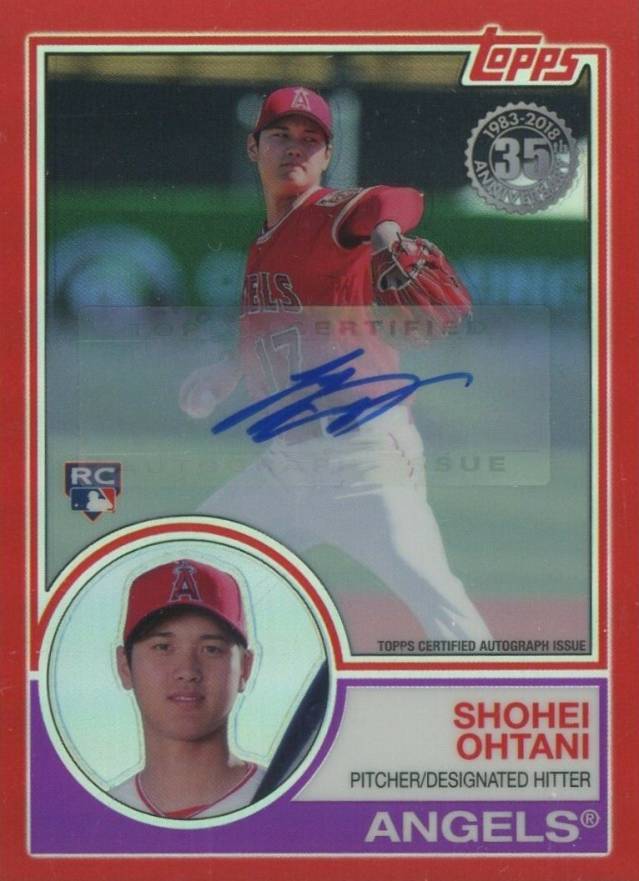 2018 Topps Silver Pack 1983 Chrome Promo Shohei Ohtani #51 Baseball Card