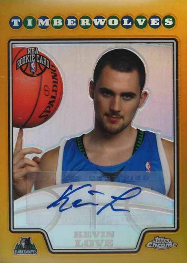 2008 Topps Chrome Kevin Love #225 Basketball Card