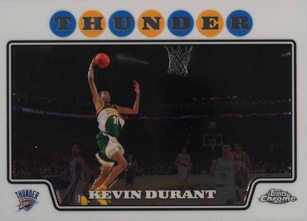 2008 Topps Chrome Kevin Durant #156 Basketball Card