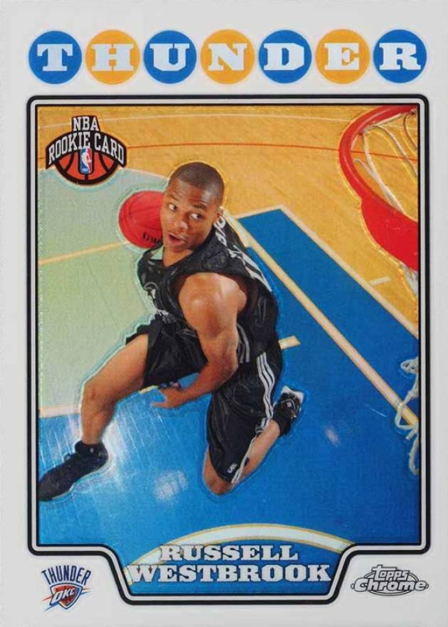 2008 Topps Chrome Russell Westbrook #184 Basketball Card