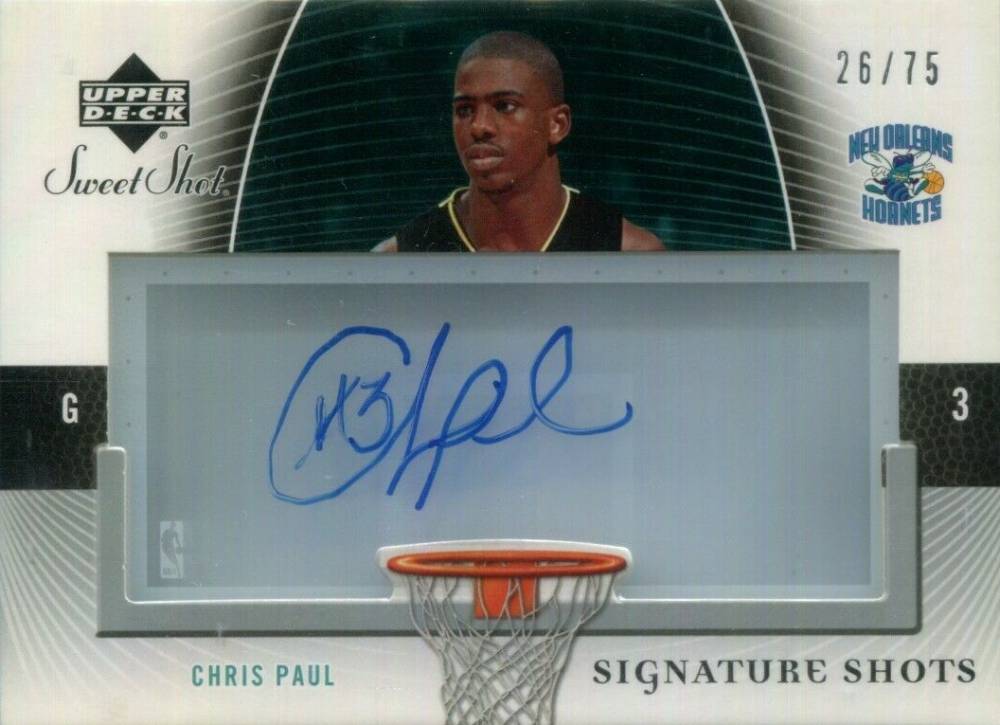 2005 Upper Deck Sweet Shot Signature Shots Chris Paul #SSA-CP Basketball Card