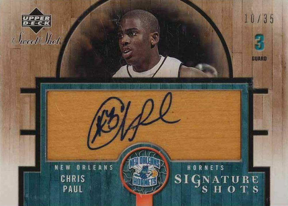 2005 Upper Deck Sweet Shot Signature Shots Chris Paul #SSWCP Basketball Card