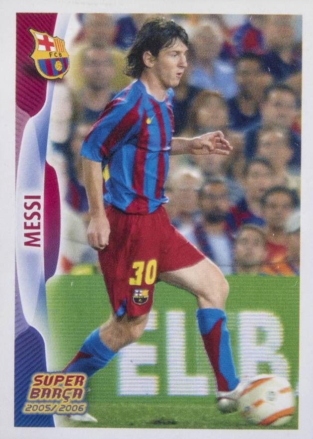 2005 Panini FC Barcelona Stickers Lionel Messi #50 Soccer Card