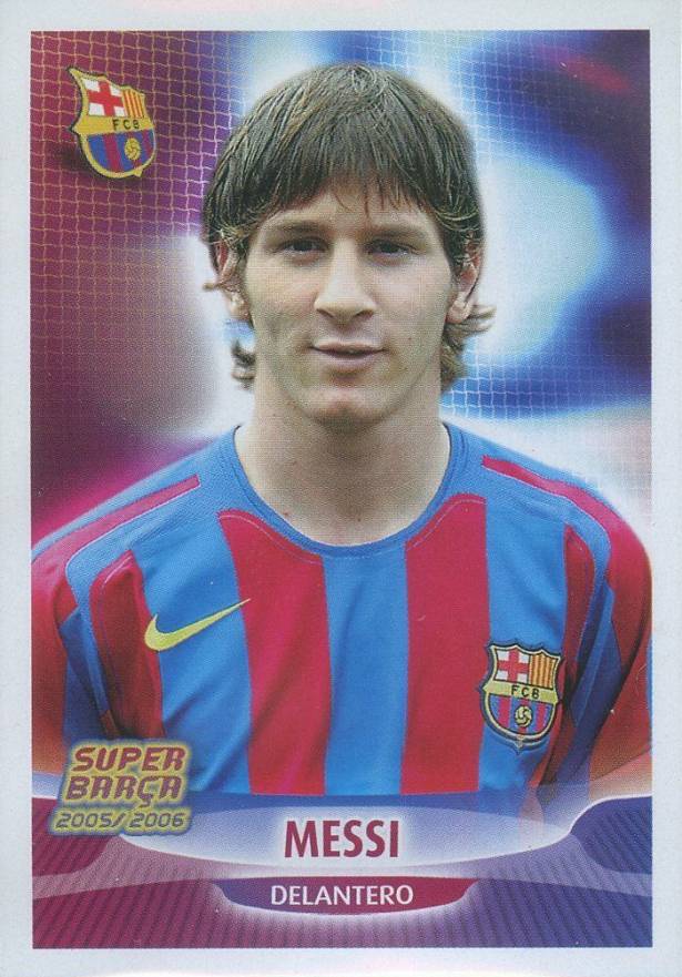 2005 Panini FC Barcelona Stickers Lionel Messi #49 Soccer Card