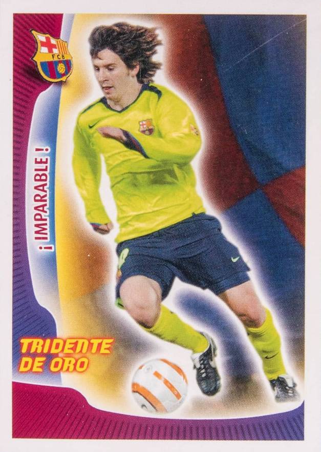2005 Panini FC Barcelona Stickers Lionel Messi #68 Soccer Card