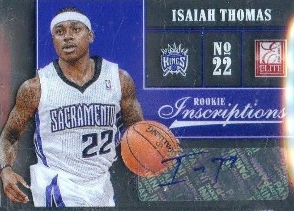 2012 Panini Elite Series Rookie Inscriptions Isaiah Thomas #57 Basketball Card