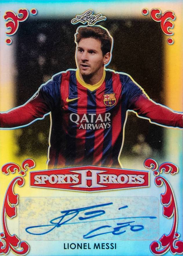 2017  Leaf Metal Sports Heroes Autographs Lionel Messi #BALM2 Other Sports Card