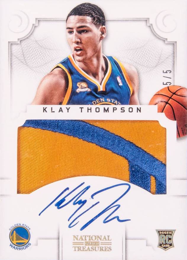2012 Panini National Treasures Klay Thompson #110 Basketball Card
