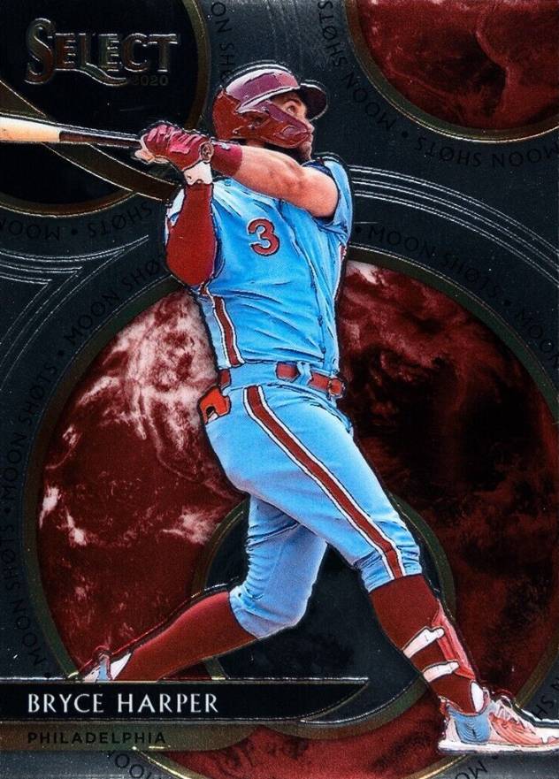 2020 Panini Select Moon Shots Bryce Harper #MS16 Baseball Card