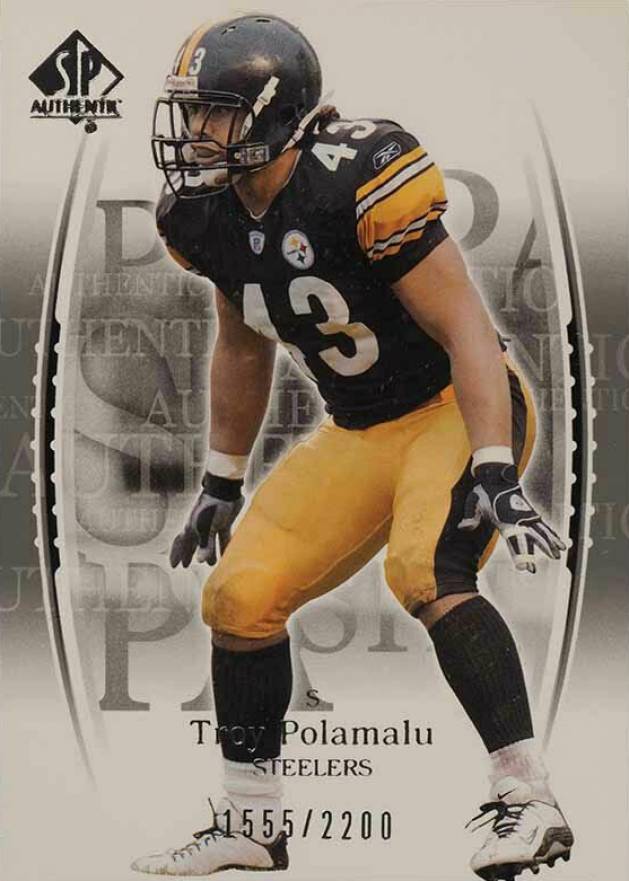 2003 SP Authentic  Troy Polamalu #120 Football Card