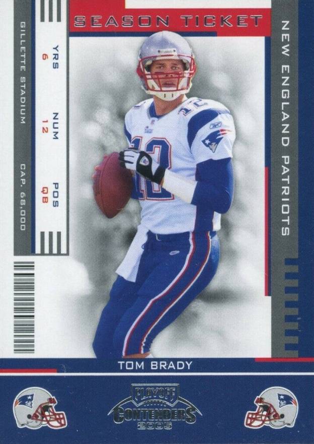 2005 Playoff Contenders Tom Brady #59 Football Card