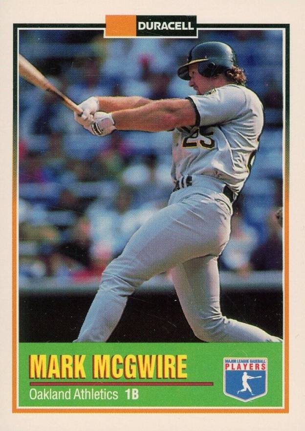 1993 Duracell Power Players I Mark McGwire #9 Baseball Card