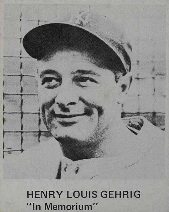 1976 HRT/RES 1942 Playball Lou Gehrig #1 Baseball Card