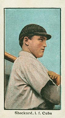 1910 American Caramel Chicago Sheckardt, l.f. Cubs # Baseball Card