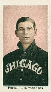 1910 American Caramel Chicago Purtell, 3.b. White Sox # Baseball Card