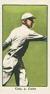1910 American Caramel Chicago Cole, p. Cubs # Baseball Card