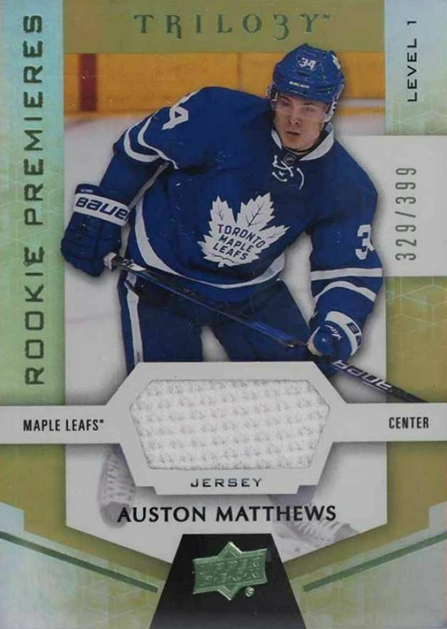 2016 Upper Deck Trilogy Auston Matthews #51 Hockey Card
