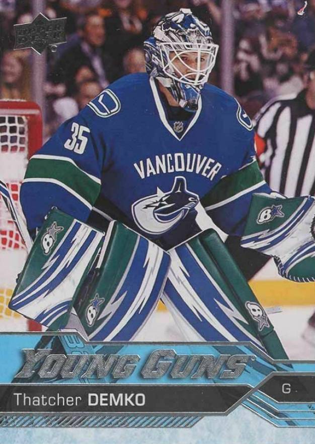 2016 Upper Deck Exclusives/100 #472 Thatcher Demko Young Guns Vancouver Canucks