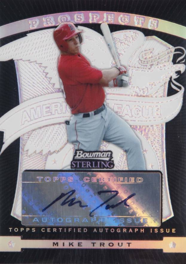 2009 Bowman Sterling Prospects Mike Trout #BSPMT Baseball Card