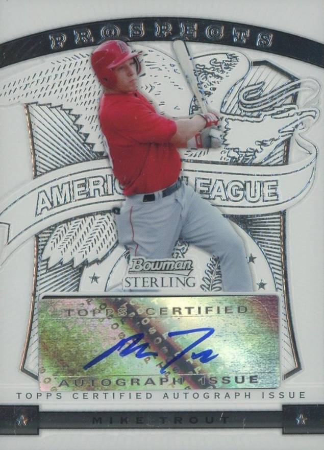 2009 Bowman Sterling Prospects Mike Trout #BSPMT Baseball Card