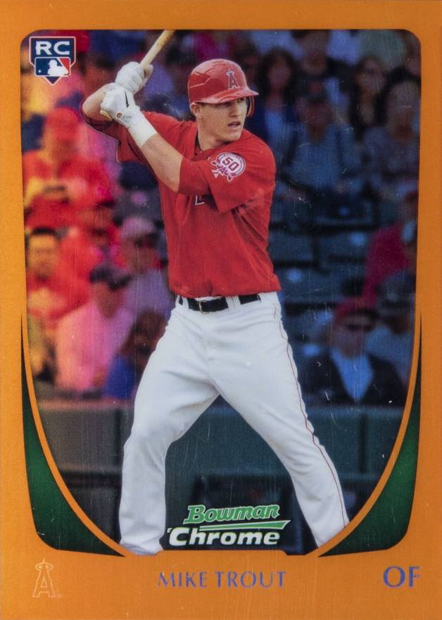 2011 Bowman Chrome Mike Trout #175 Baseball Card