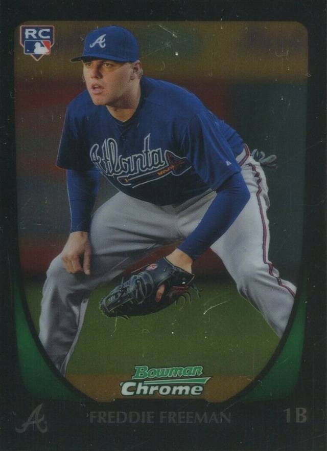 2011 Bowman Chrome Freddie Freeman #185 Baseball Card