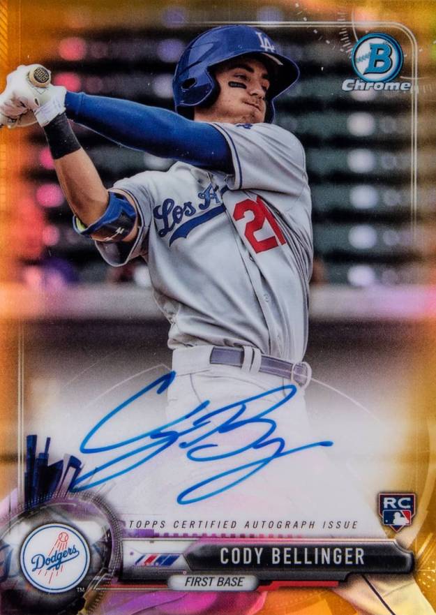 2017 Bowman Chrome Autograph Rookies Cody Bellinger #CB Baseball Card