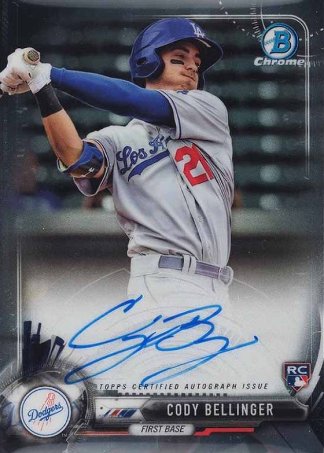 2017 Bowman Chrome Autograph Rookies Cody Bellinger #CB Baseball Card
