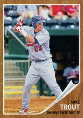 2011 Topps Heritage Minor League Edition Mike Trout #44 Baseball Card