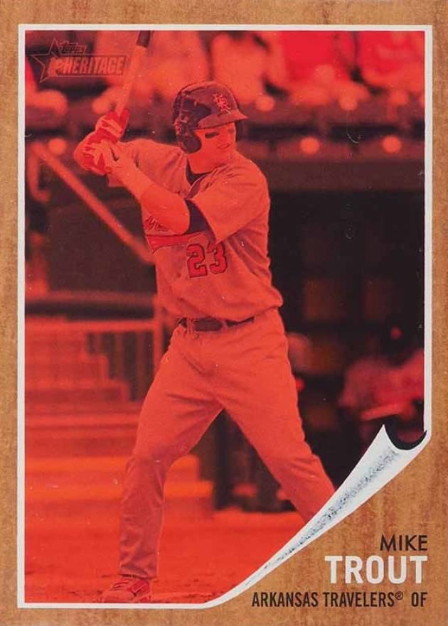 2011 Topps Heritage Minor League Edition Mike Trout #44 Baseball Card