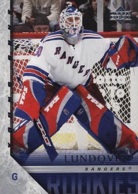 2005 Upper Deck Henrik Lundqvist #216 Hockey Card