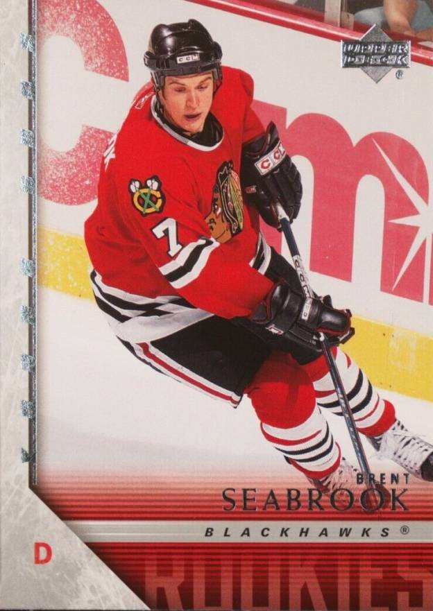 2005 Upper Deck Brent Seabrook #209 Hockey Card