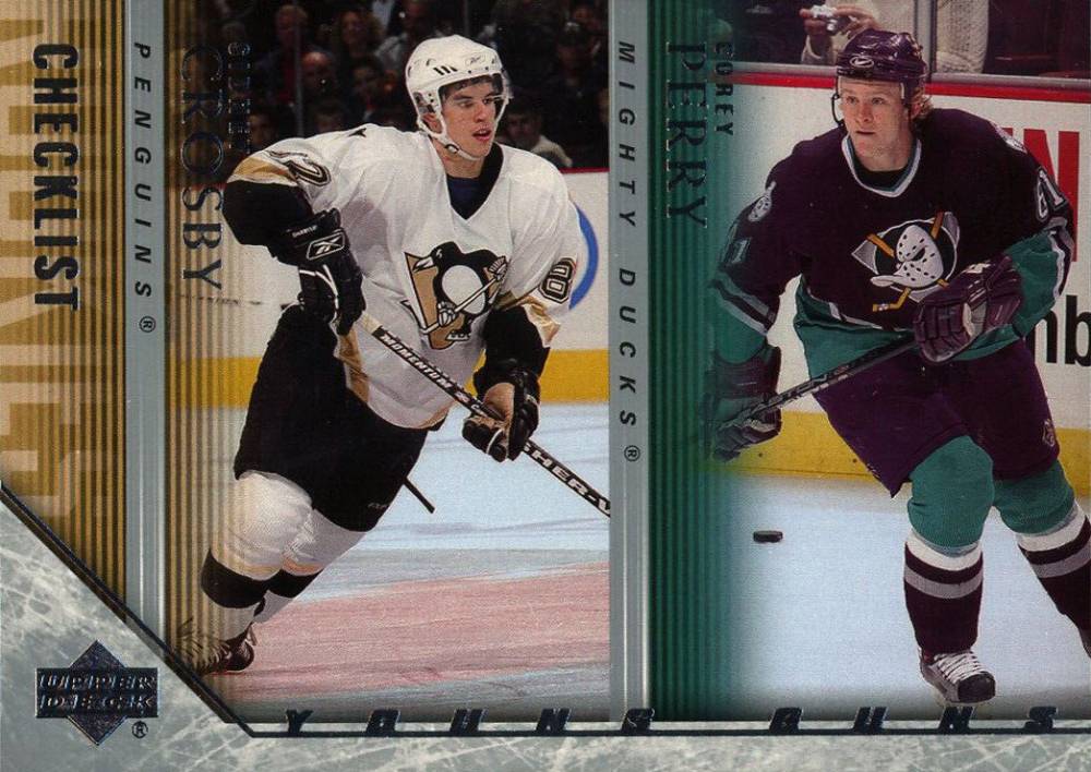 2005 Upper Deck Corey Perry/Sidney Crosby #242 Hockey Card