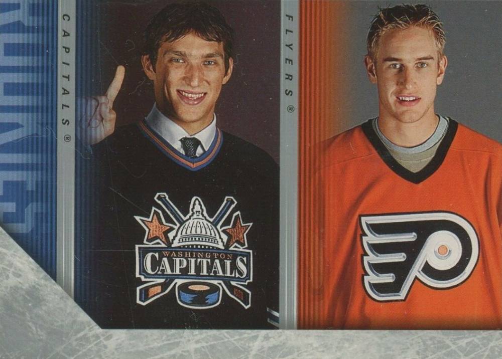 2005 Upper Deck Alexander Ovechkin/Jeff Carter #487 Hockey Card