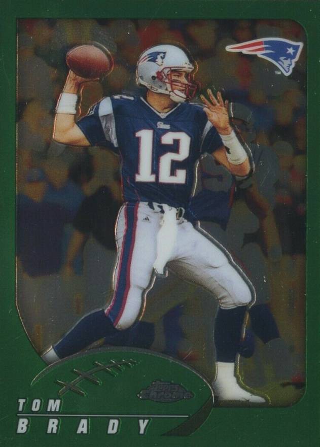 2002 Topps Chrome Tom Brady #100 Football Card