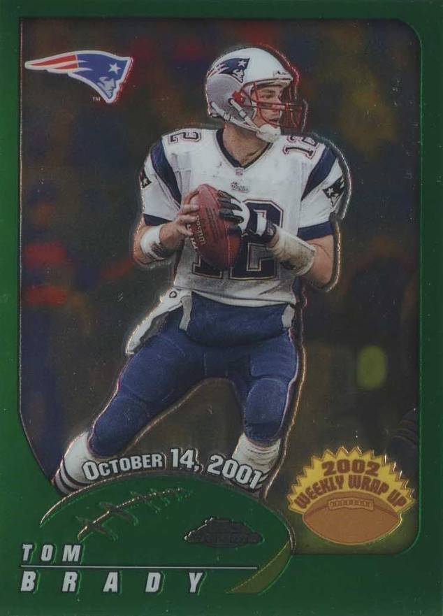 2002 Topps Chrome Tom Brady #150 Football Card