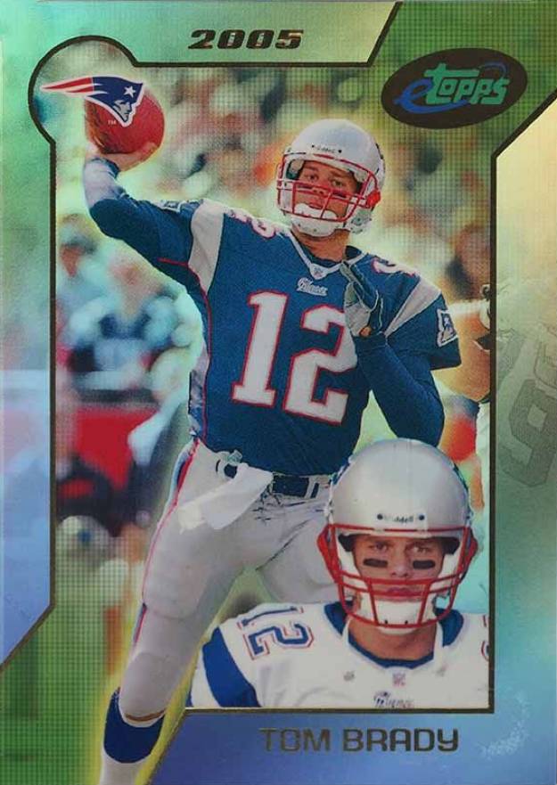 2005 eTopps Tom Brady #30 Football Card